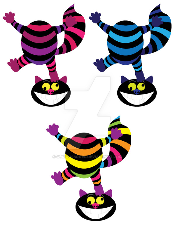 600x776 Cheshire Cat Vector Drawing