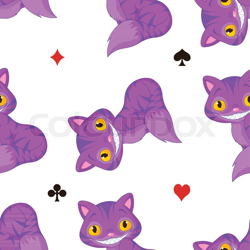 800x800 Illustration Of Sitting Cheshire Cat Stock Vector Colourbox