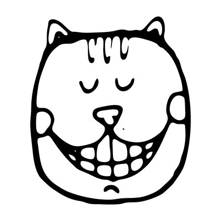 450x450 Vector Illustration With Cheshire Cat Royalty Free Vector Graphics