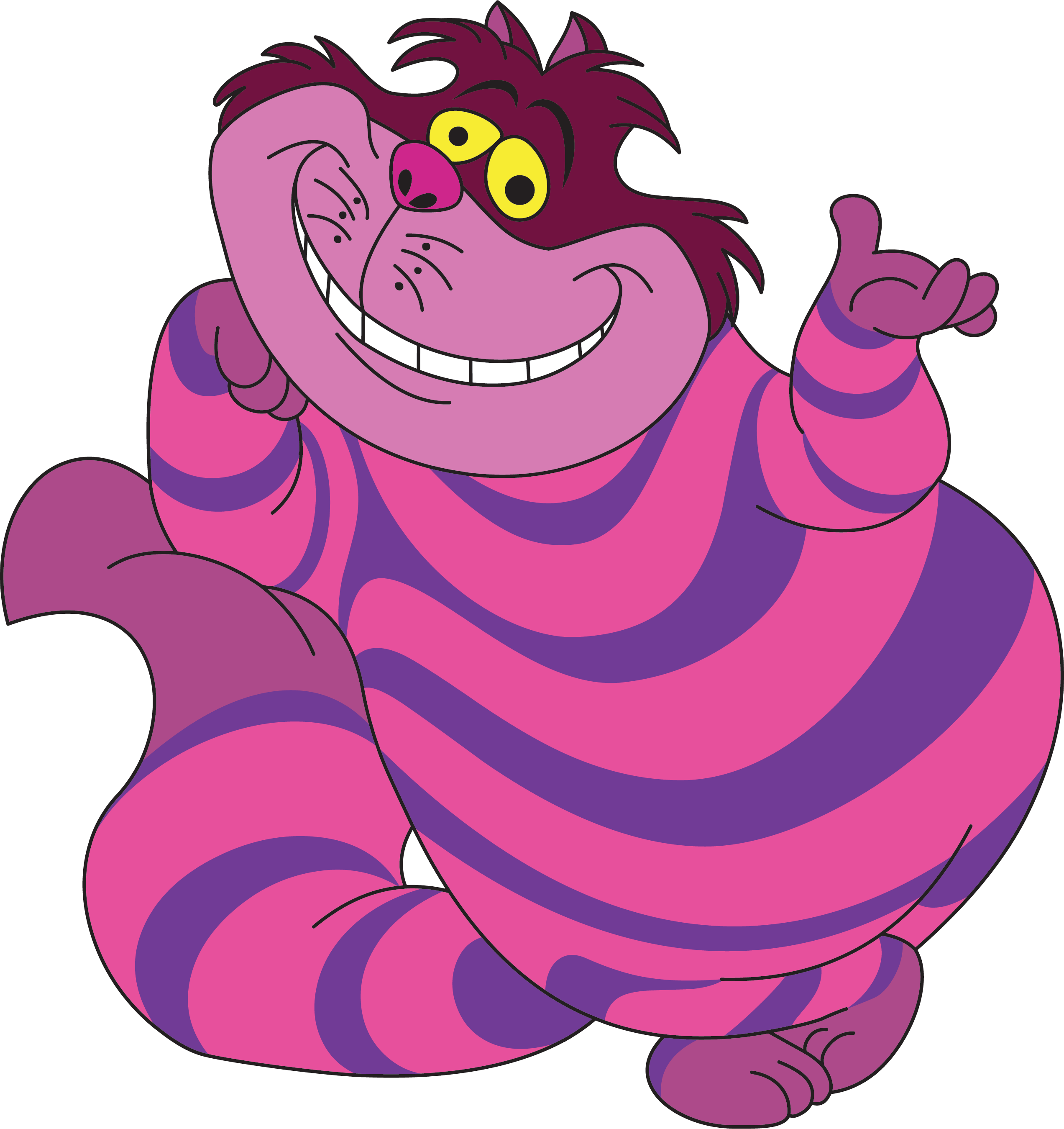 2544x2698 Vector Of Disney's Alice In Wonder Land's Cheshire Cat Vectors