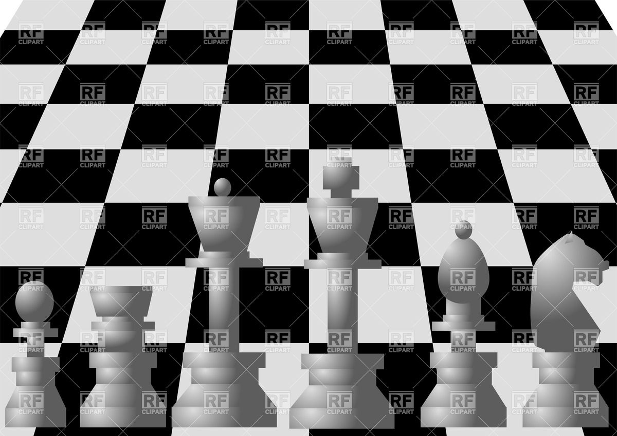 1200x849 White Chess On Chess Board Vector Image Of Sport And Leisure