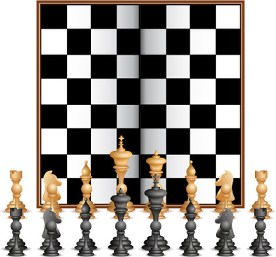 395x368 Chess Board Free Vector Download