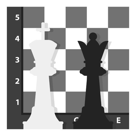 450x450 Chess Icon In Monochrome Style Isolated On White Background Board