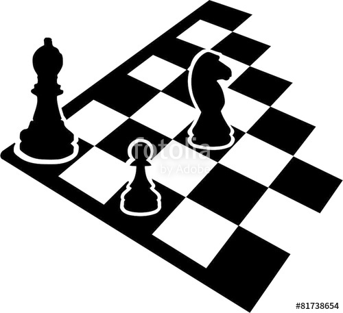 500x457 Chessboard With Chess Icons Stock Image And Royalty Free Vector