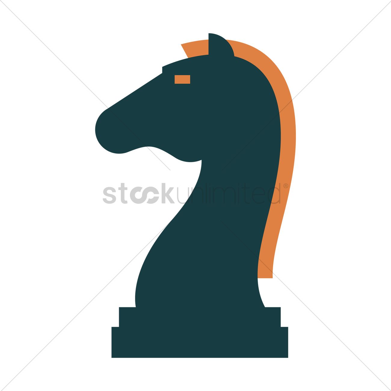 1300x1300 Knight Chess Piece Icon Vector Image