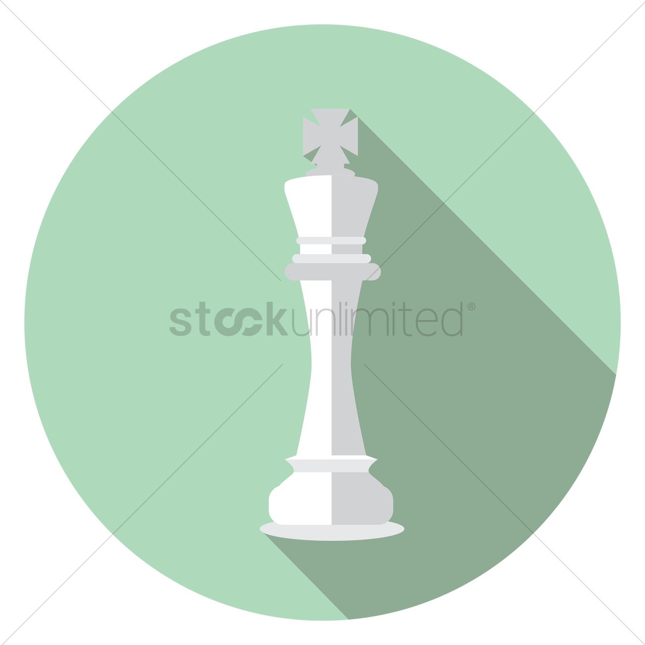 1300x1300 Chess King Vector Image