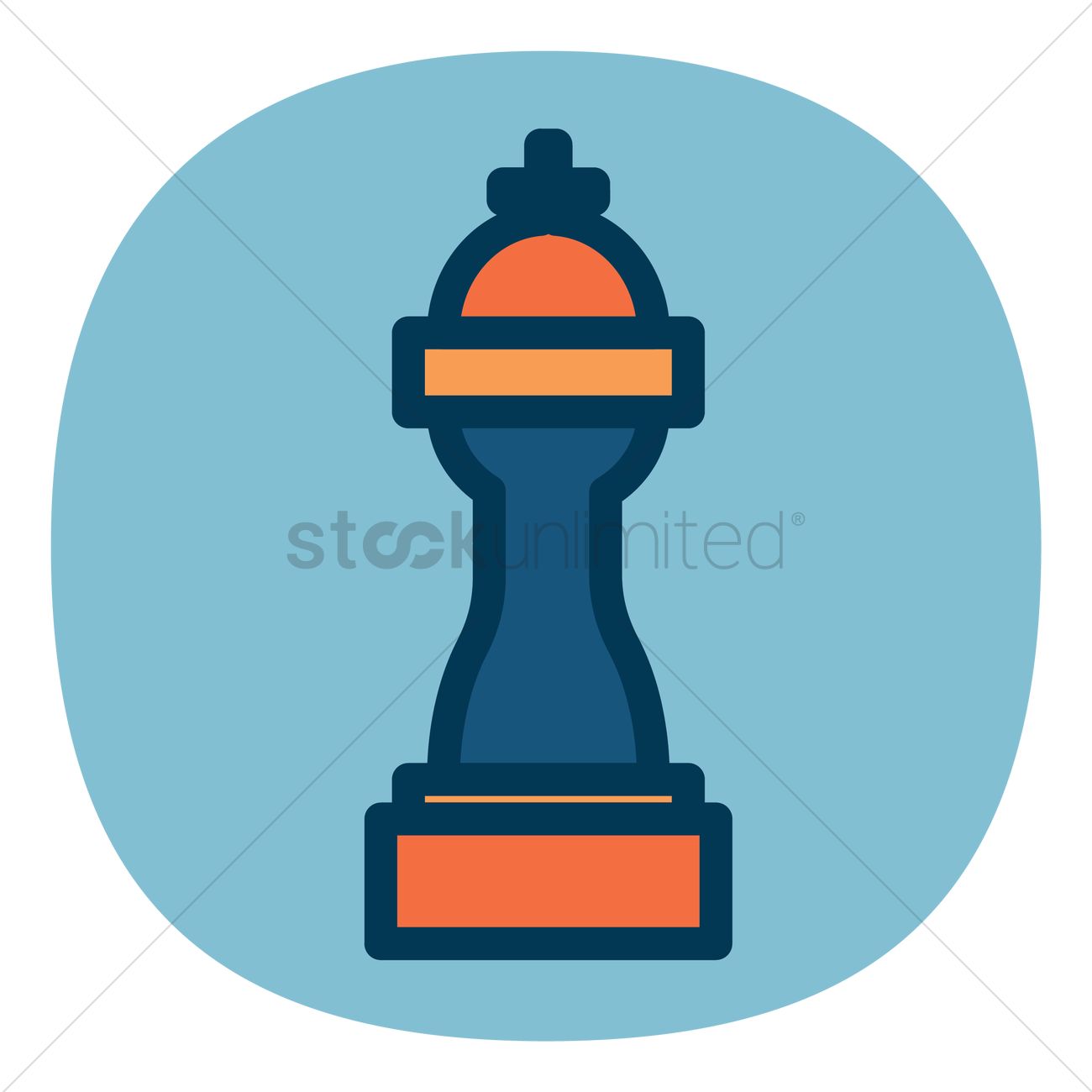 1300x1300 Chess King Vector Image