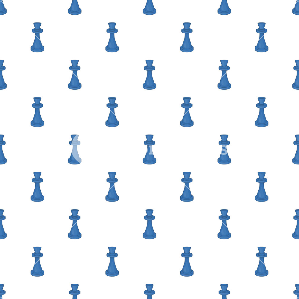 1000x1000 Chess King Pattern Cartoon Illustration Of Chess King Vector