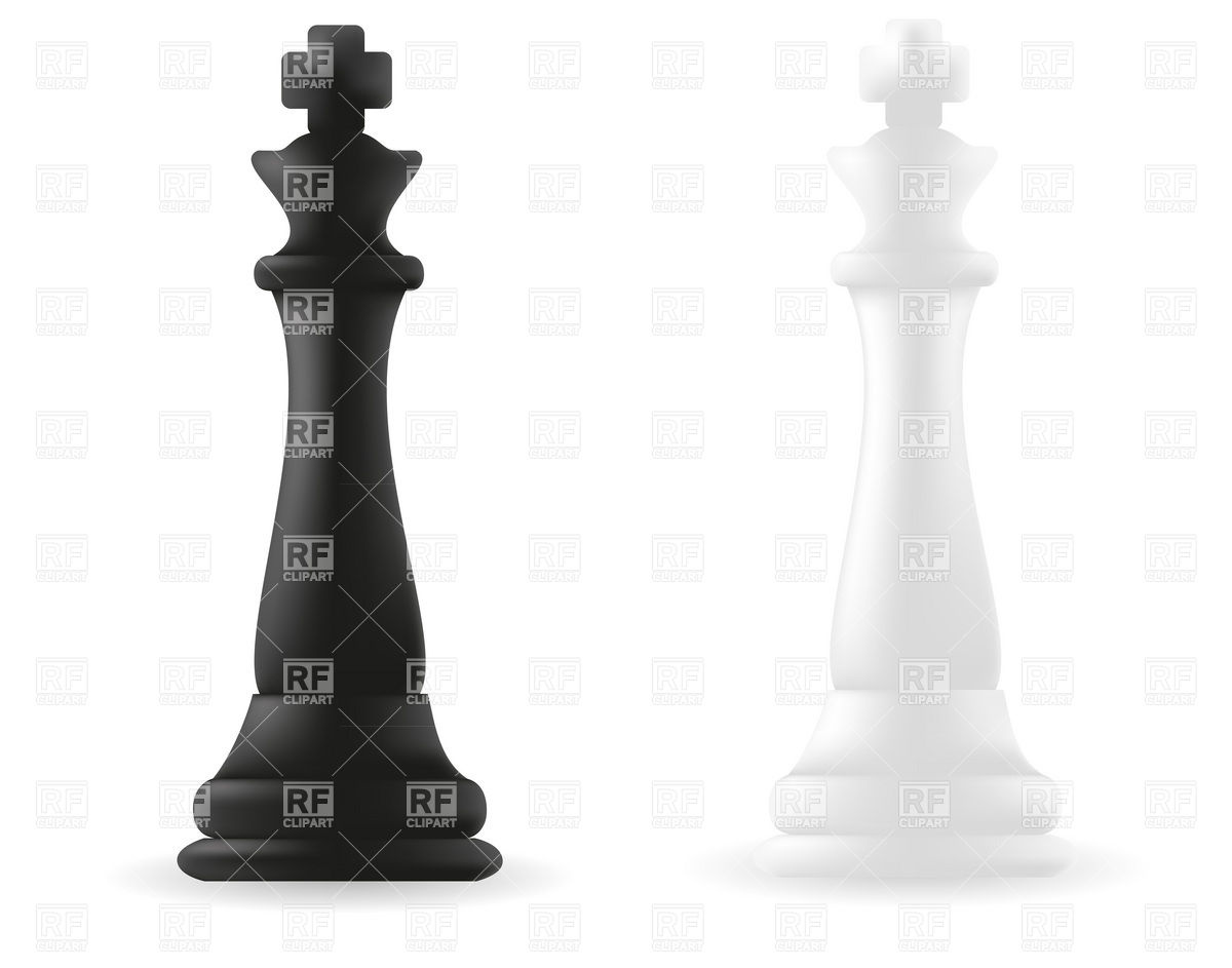 1200x943 King Chess Piece Black And White Vector Image Of Sport And Leisure