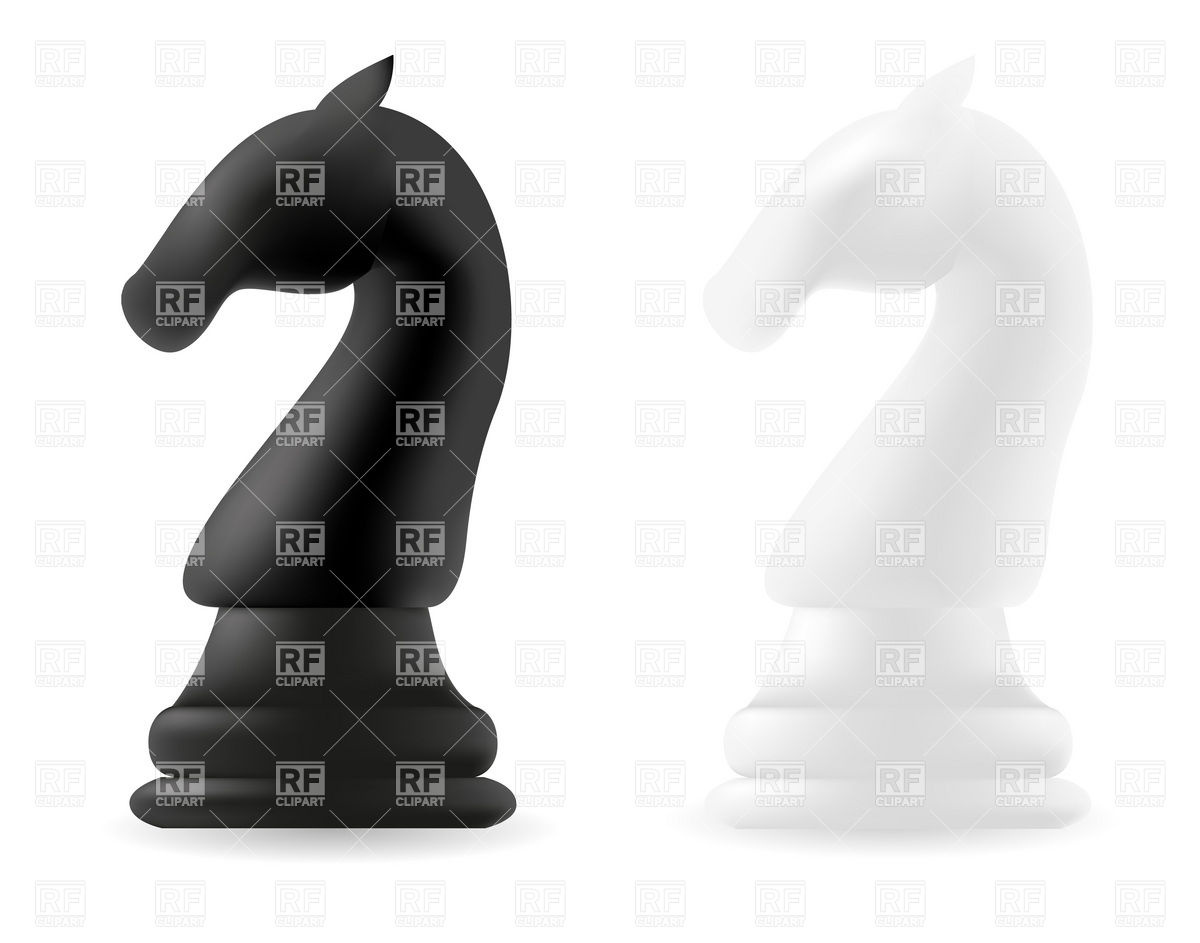 1200x943 Knight Chess Piece Black And White Vector Image Of Sport