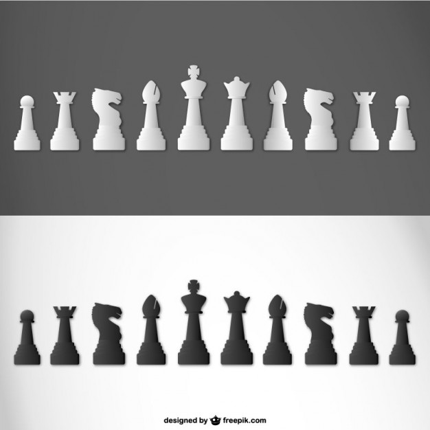 626x626 Chess Pieces Vector Vector Free Download