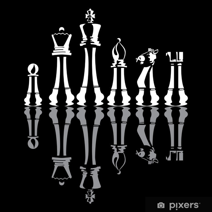 700x700 Chess Pieces Vector Wall Mural We Live To Change
