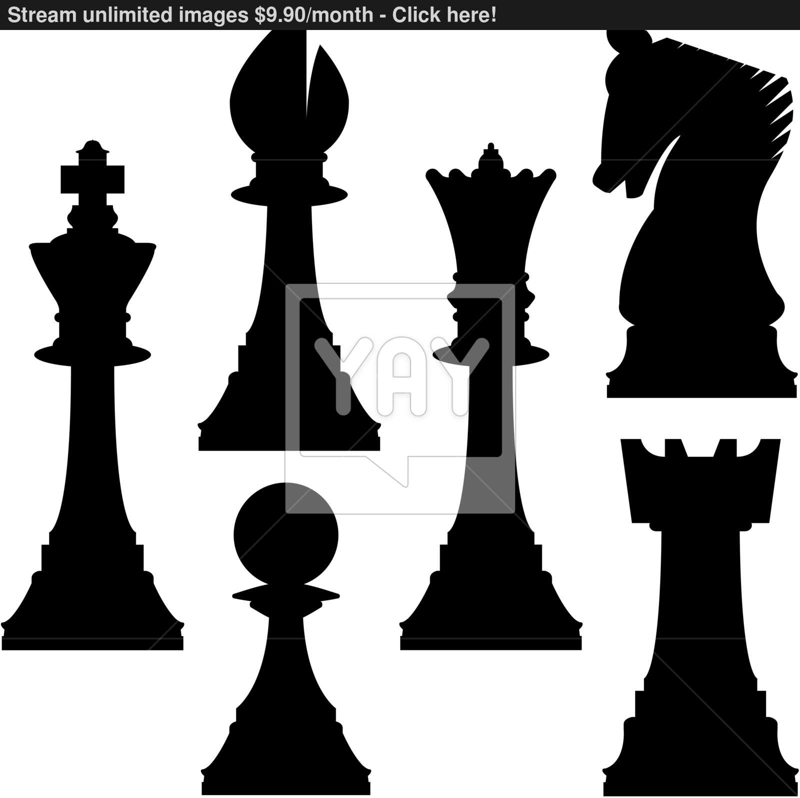 1600x1596 Chess Pieces Vector Silhouette Vector
