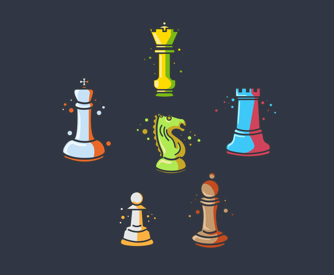 1136x936 Sketchy Chess Vector Vector Art Graphics