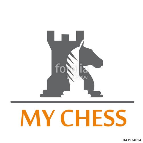 500x500 Vector Logo Tower And Horse Of Chess