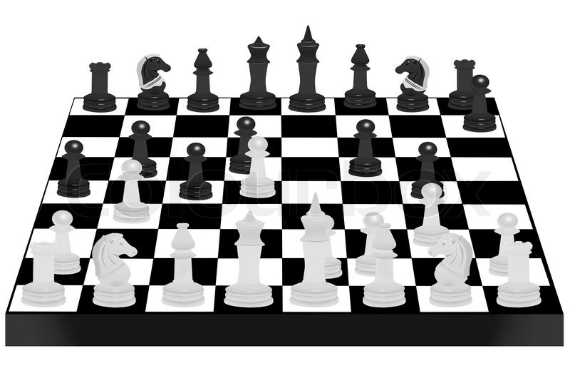 800x530 Vector Illustration Of Chess Desk Stock Vector Colourbox