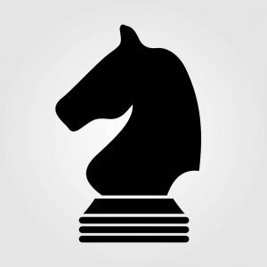 300x300 Chess Knight Icon Isolated On White Background Vector Newwaysys