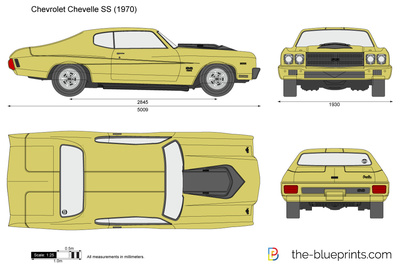 400x264 Chevrolet Chevelle Ss Vector Drawing
