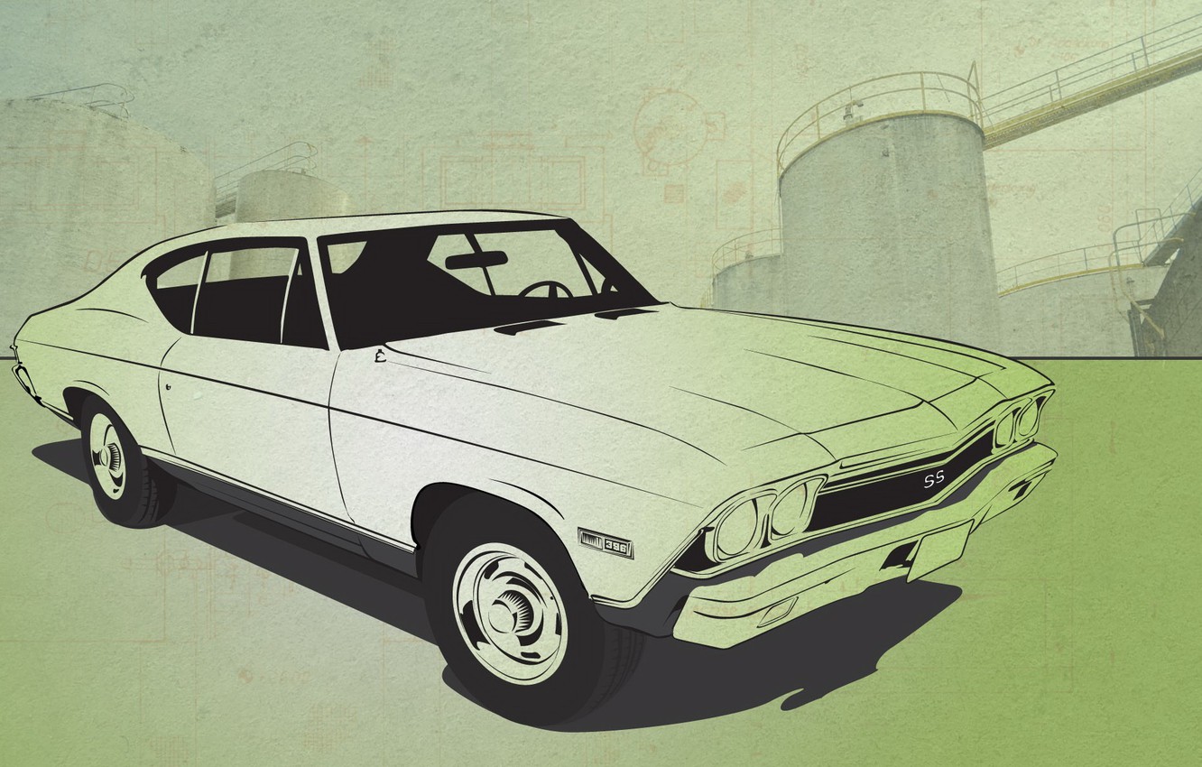 1332x850 Wallpaper Auto, Vector, Chevrolet Chevelle Ss Images For Desktop