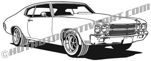 500x204 Chevelle Ss Vector Clip