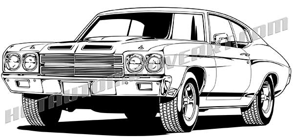 600x286 Chevy Chevelle Ss Vector Clip