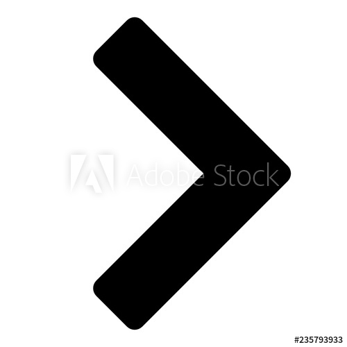 500x500 Chevron Arrow Pointing Rightward