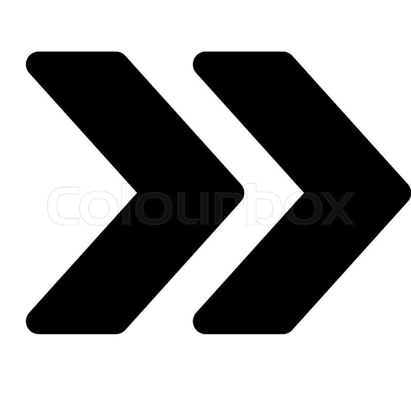 800x800 Double Chevron Arrow Stock Vector Colourbox