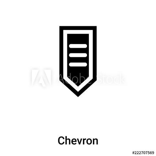 500x500 Chevron Icon Vector Isolated On White Background, Logo Concept