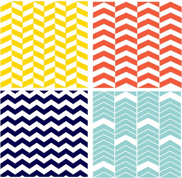 Four Seamless Chevron Patterns Free Vector In Adobe Illustrator 600x587 Four Seamless Chevron Patterns Free Vector In Adobe Illustrator