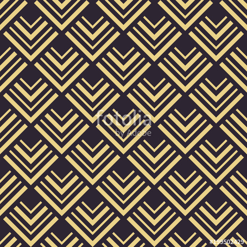 500x500 Seamless Antique Palette Black And Gold Vintage Art Deco Chevron