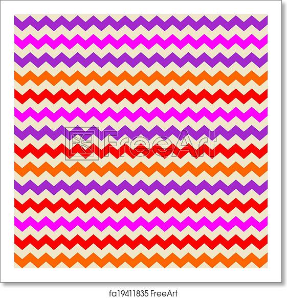 561x581 Free Art Print Of Chevron Vector Tile Zig Zag Pattern Aztec