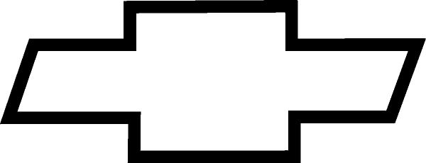 600x230 Chevy Bowtie Stencil Chevy Bowtie Chevrolet Emblem, Chevy