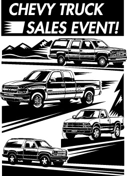 Chevrolet Truck Sales Event Free Vector In Adobe Illustrator 254x351 Chevrolet Truck Sales Event Free Vector In Adobe Illustrator