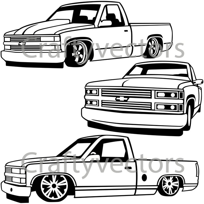 Chevy Lowered Custom Trucks Etsy 794x794 Chevy Lowered Custom Trucks Etsy