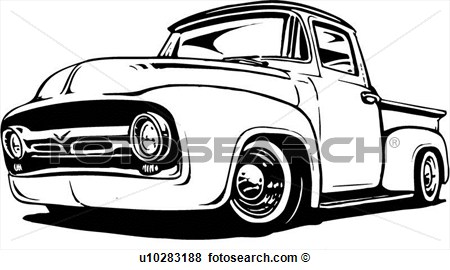 Classic Truck Vector Clip Art Images 450x270 Classic Truck Vector Clip Art Images