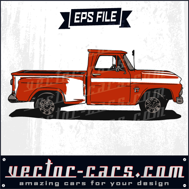 Red Old Pickup Truck 603x603 Red Old Pickup Truck