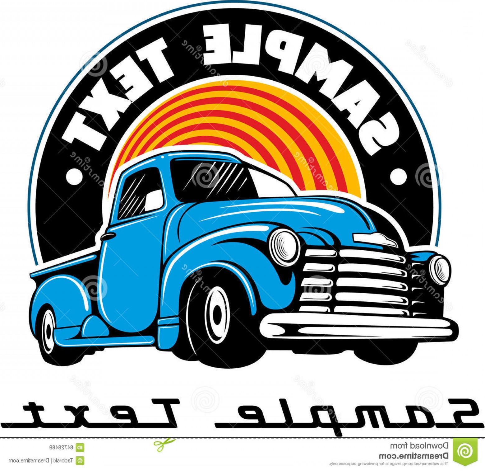 Stock Illustration Vintage Blue Chevy Truck Vector Logo Vector 1560x1513 Stock Illustration Vintage Blue Chevy Truck Vector Logo Vector