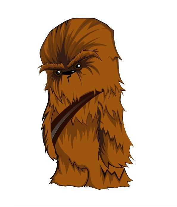 595x694 Chewbacca Clipart Vector