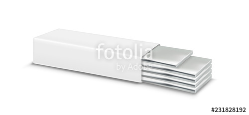 500x231 Vector Chewing Gum And White Packaging Stock Image And Royalty