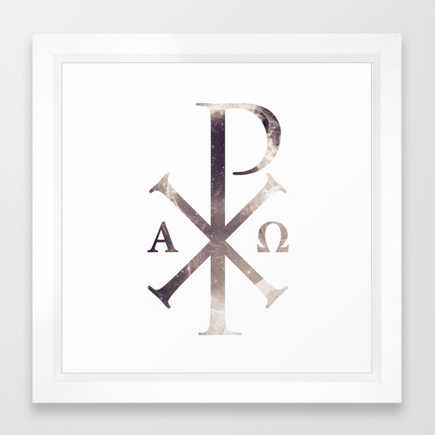 1500x1500 Chi Rho Framed Art Print