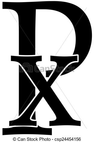 314x470 The Chi Rho Symbol From Letters Stock Illustrations