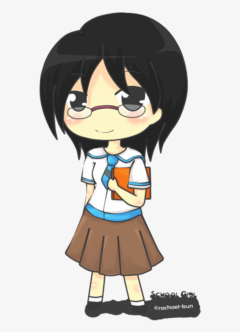 820x1134 Chibi School Girl