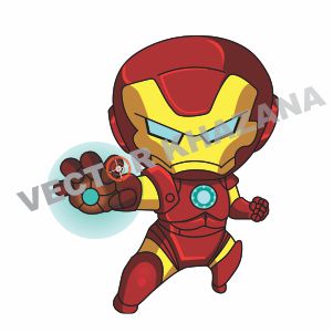 301x301 Chibi Iron Man Vector Logo