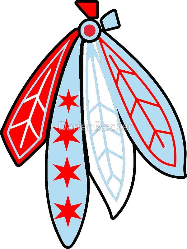 601x800 Chicago Blackhawks Logo Feathers Chicago Stars Sticker Work