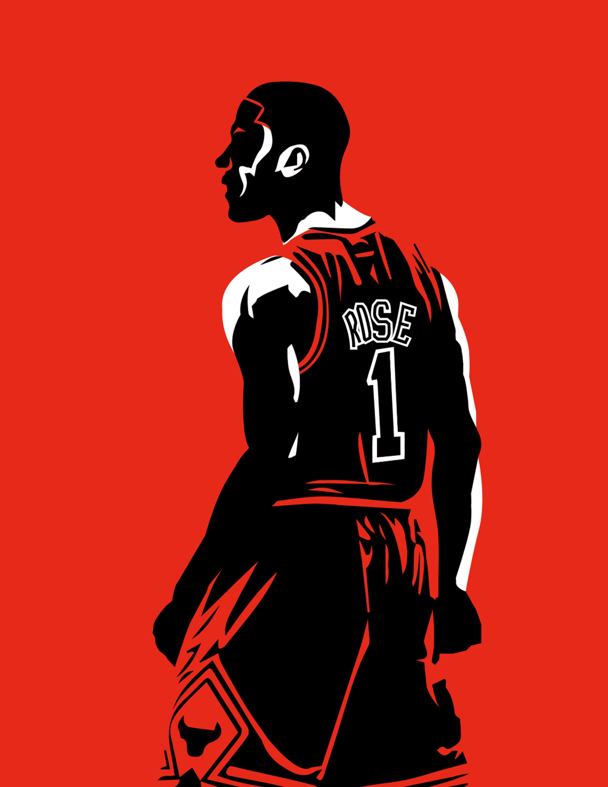 2550x3300 Pop Art, Minimalist, Vector, Flat Illustration The Youngest Nba