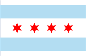 300x194 Chicago City Flag And Seal Logo Vector