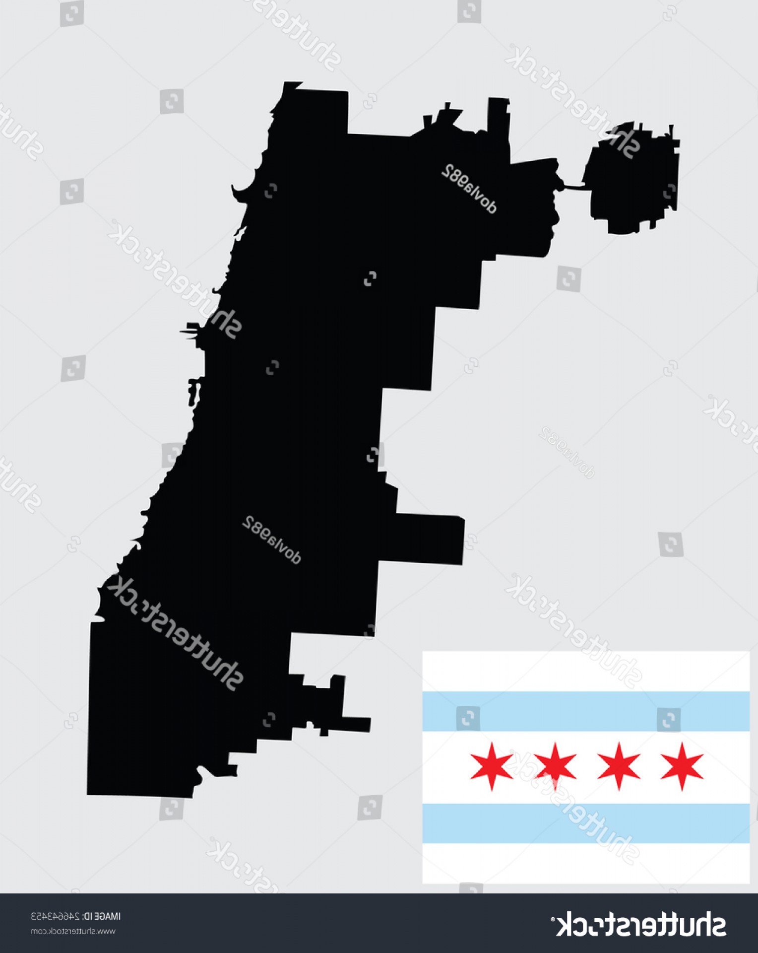 Chicago Map Vector