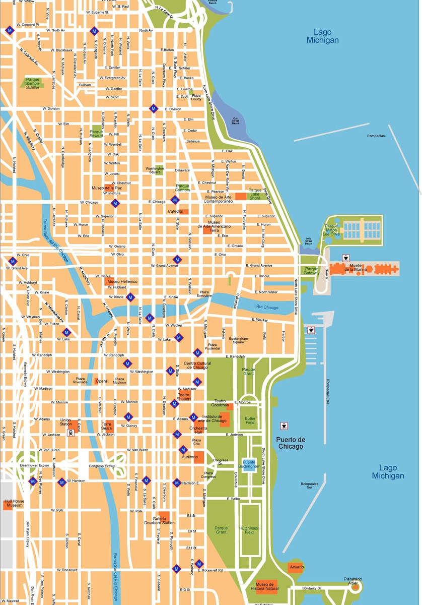 Chicago Map Vector at Vectorified.com | Collection of Chicago Map ...