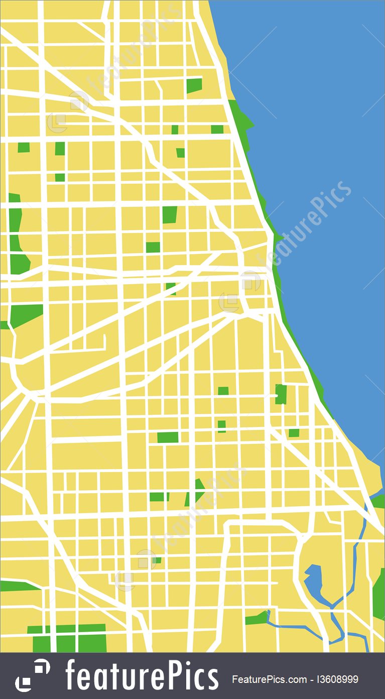 767x1392 Signs And Info Chicago Map