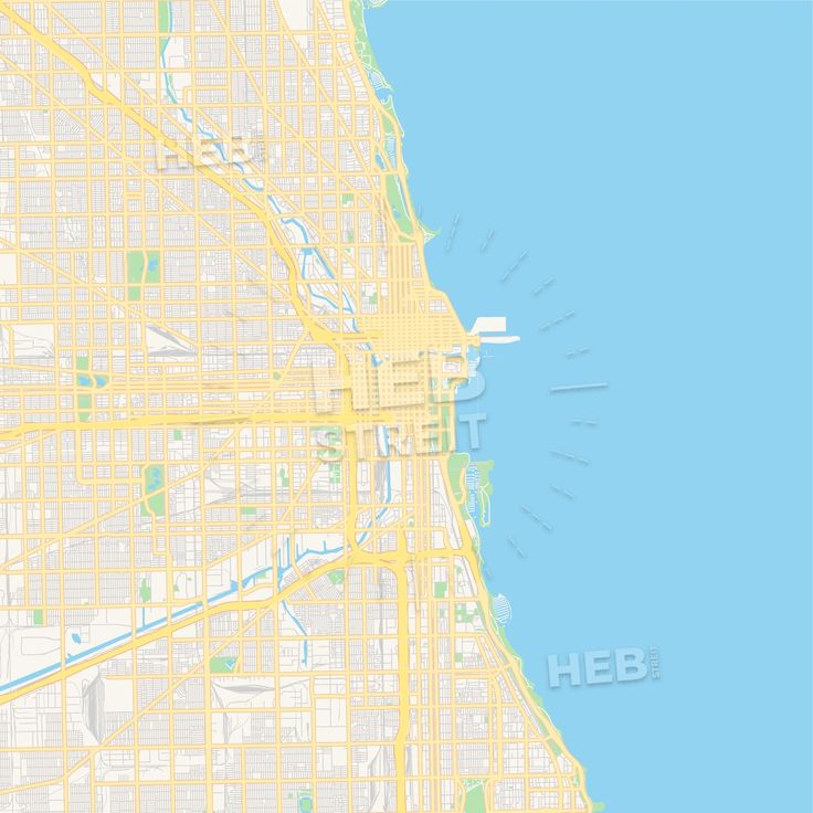 Chicago Map Vector at Vectorified.com | Collection of Chicago Map ...